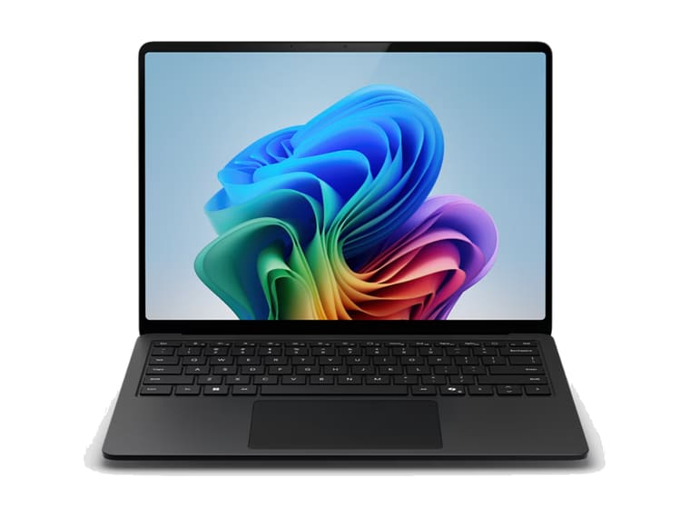 An open Windows laptop seen head on